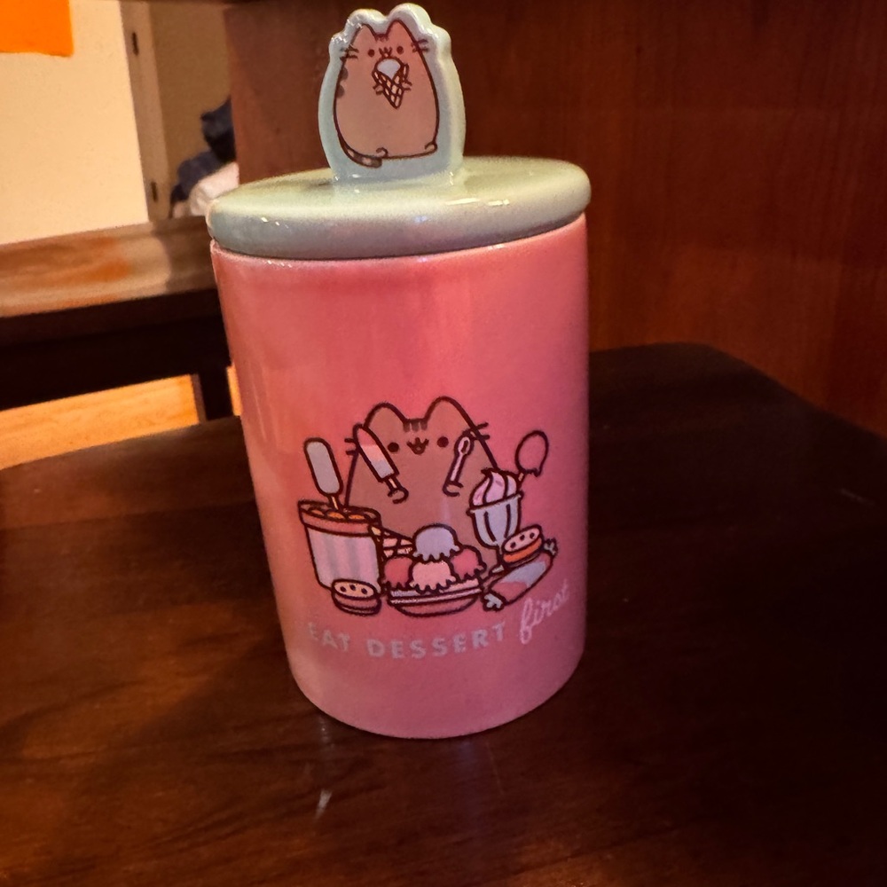 Pusheen cookie jar.
